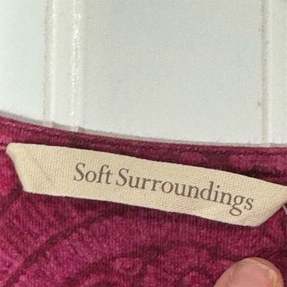 Soft Surroundings Women's PXL V-Neck Maxi Dress Tapestry Multicolor - Picture 7 of 9